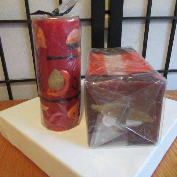 Hand painted Candles, Sushi motif, red, brown, Asian, Japanese, Theme, Party - Picture 5 of 7